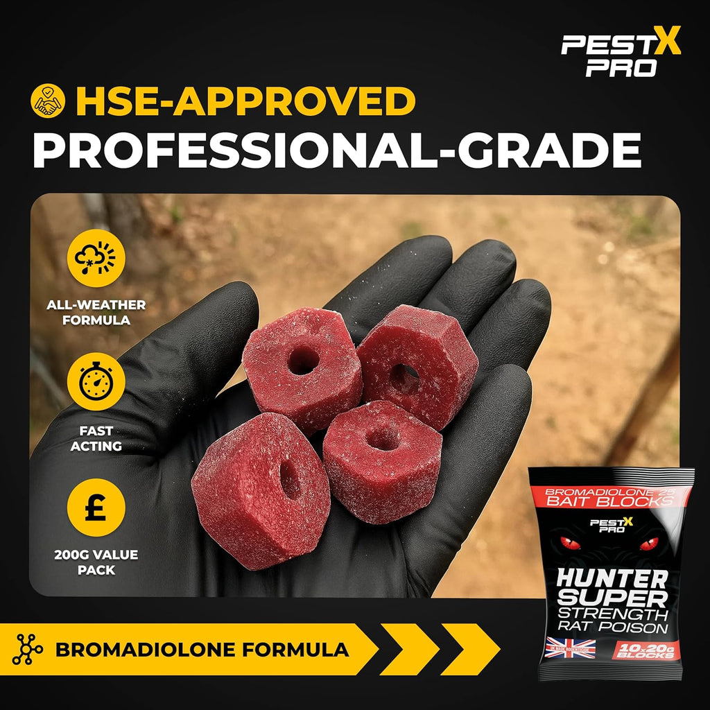 Hunter Rat Poisoning Super Strength (3 x 200g Sachets)