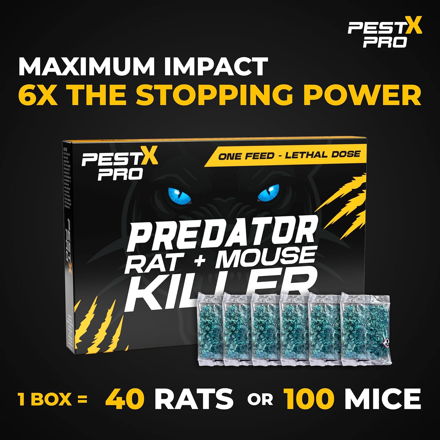Predator Rat Poisoning Super Strength (6 Pack)