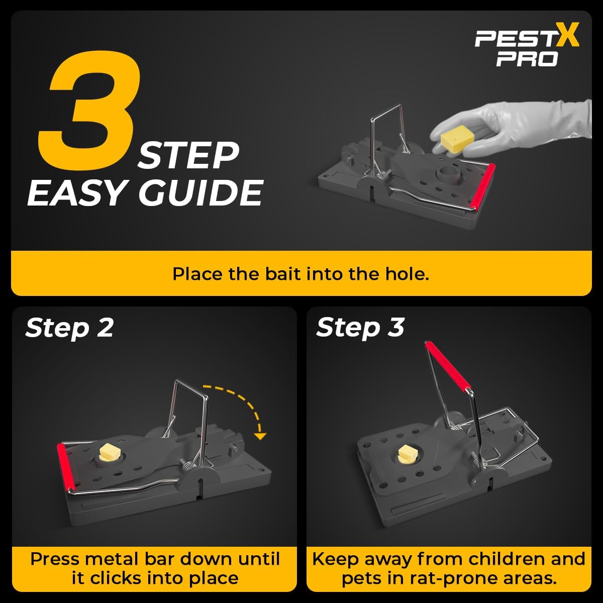 Lightning Professional Rat Traps (4 Pack)
