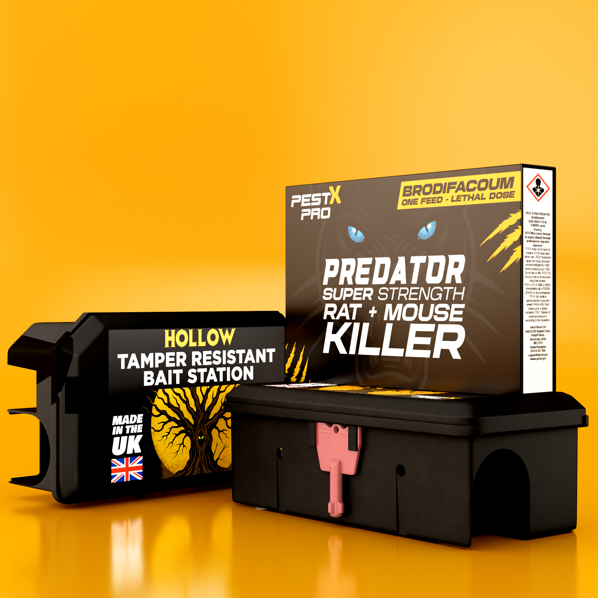 Rat Bait Station with Grain Bait Poison