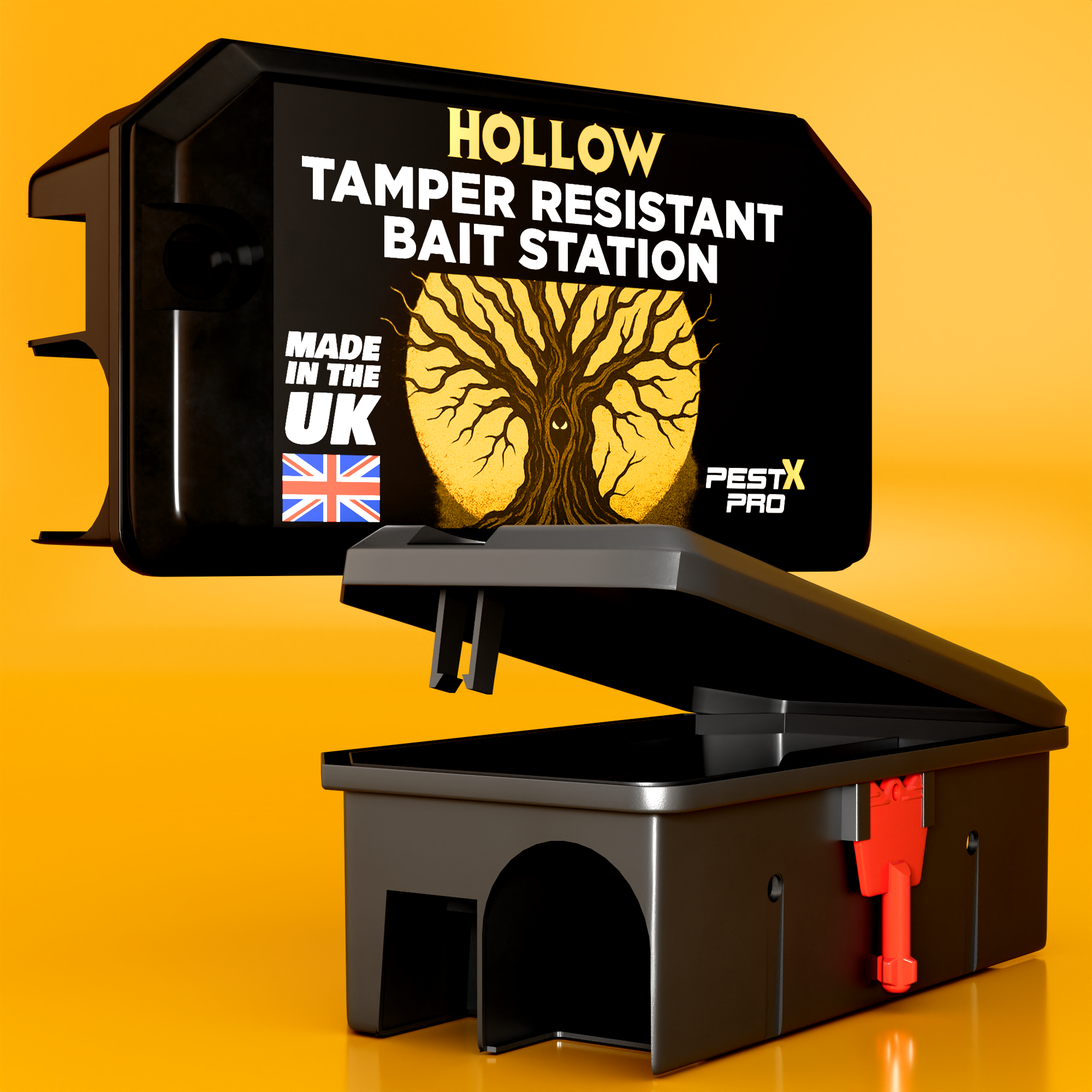Hollow Empty Rat Bait Box (2 Pack)
