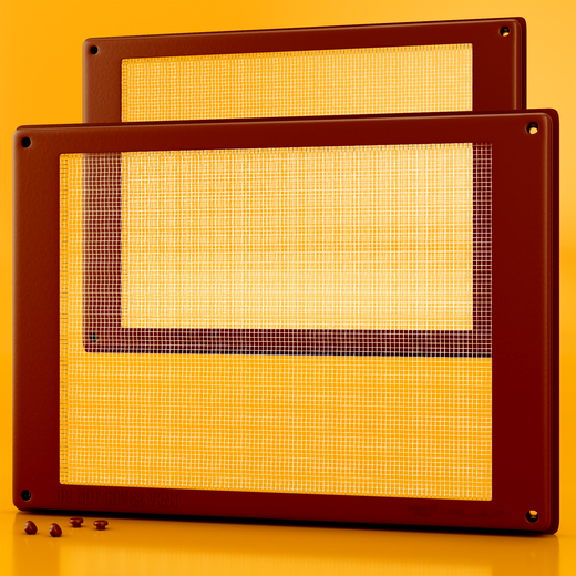 Vault Air Brick Covers 254mm x 180mm (2 Pack) - Brown